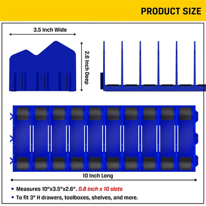 New Plier Organizer Rack, 10-Slot Pliers Cutters Organizer Rack ,Tool Organizer, Tool Drawer Toolbox Organizer