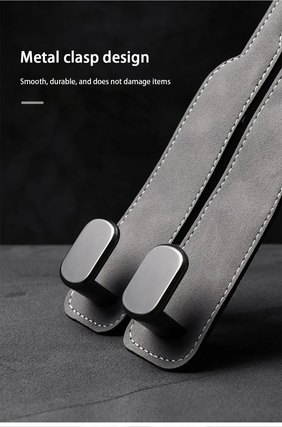 2 in 1 Car Hook For Car Rear Seat Back Hooks Headrest Hanger Clip Universal Double Hooks Holder Storage Car Interior Accessories