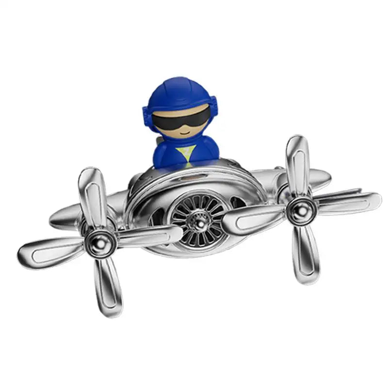Car Air Freshener Odor Eliminator SUV Vent Clip Rotating Perfume Diffuser Pilot Shape Design Lasting Long Car Fragrance Diffuser