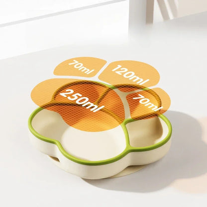 Baby Silicone Dining Plate with Baby Feeding Toddler Training Tableware Straw Cute Cat Claw Child Dishes Kids Plate Dishes Bowl