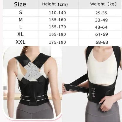 Back Posture Girdle for Women Men Shoulder Posture Corrector Back Support Gym Exercise Pilates Back Straightener Body Shape