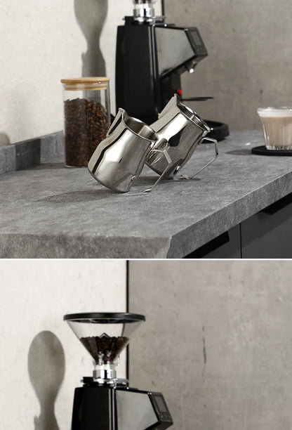 350/500/700ml Stainless Steel Milk Jug Frothing Pitcher Milk Espresso Machine Cappuccino Latte Frothing Pitcher Barista Milk Jug