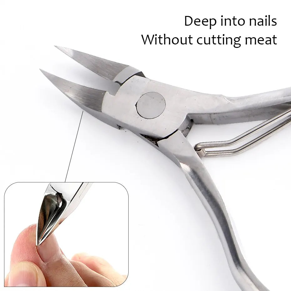 Nail Scissors Cuticle Clipper Manicure Nippers Dead Skin Remover Stainless Steel Pedicure Tool Trimmers Eagle Beak Plier