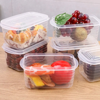 Refrigerator Storage Box Freezing Vegetable Fruit Fridge Organizer Freeze Meat Fresh-Keeping Box with Lid for Kitchen Storage