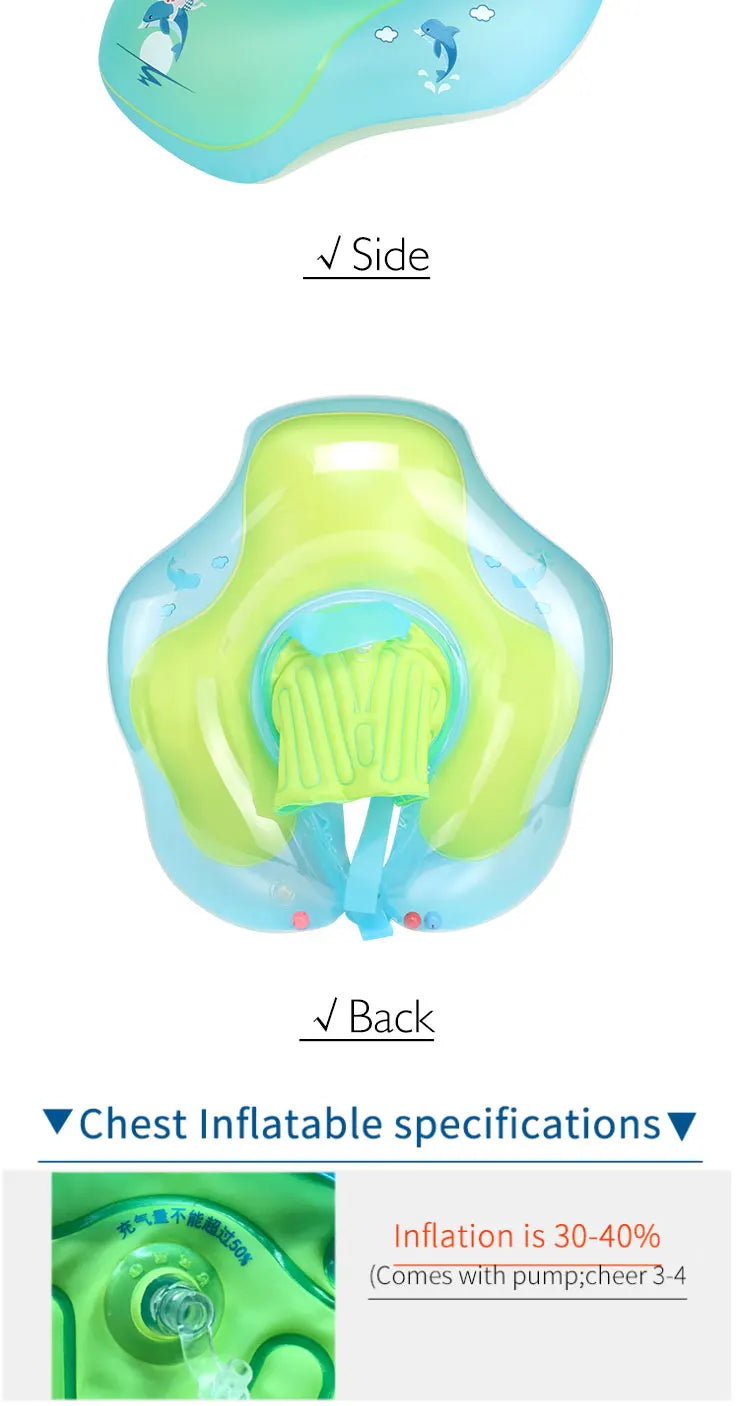 Inflatable Baby Swimming Ring Armpit Floating Kid Swimming Pool Accessories Circle Bathing Inflatable Toddler Rings Water Toys