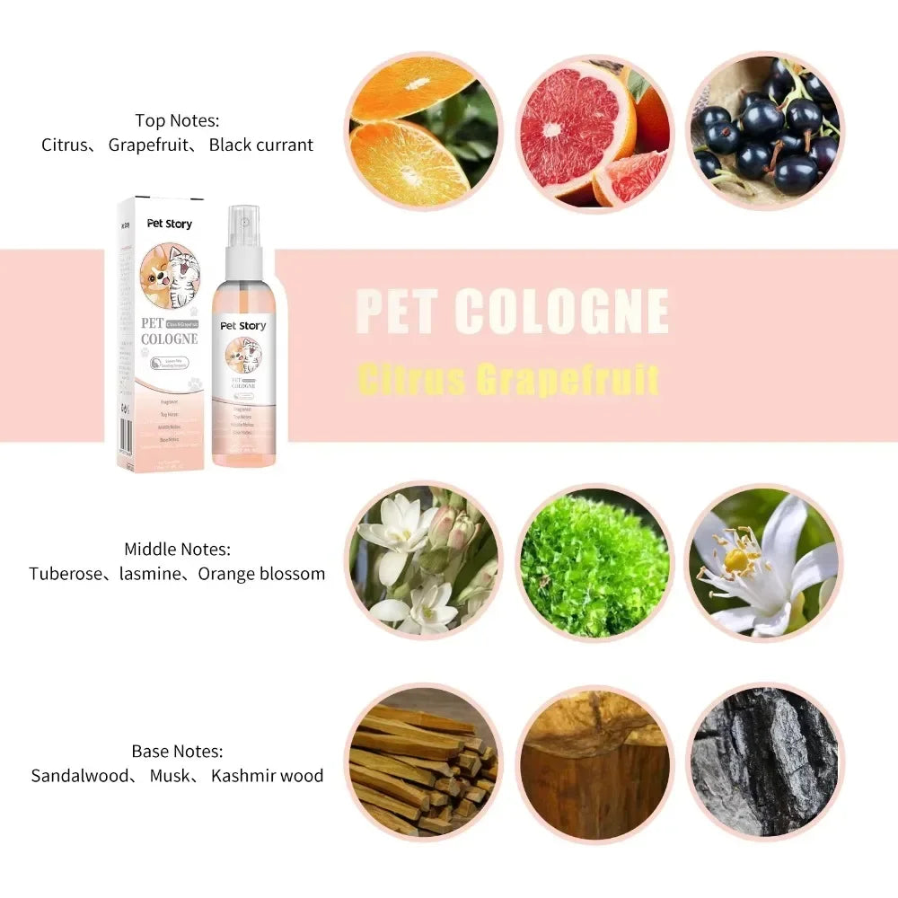 Premium Grooming Spray Dog Spray Deodorizer Perfume For Dogs - Dog Cologne Spray Long Lasting Dog Sprays - Dog Perfume Spray Lon