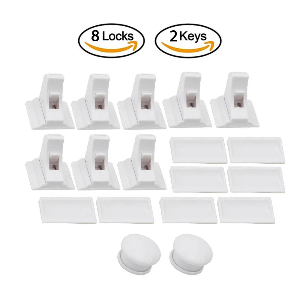 Magnetic Baby Proofing Locks Child Safety Latches For Drawers Cabinets Kids Protection Childproof Security Systems Home