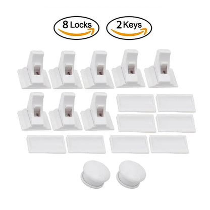 Magnetic Baby Proofing Locks Child Safety Latches For Drawers Cabinets Kids Protection Childproof Security Systems Home