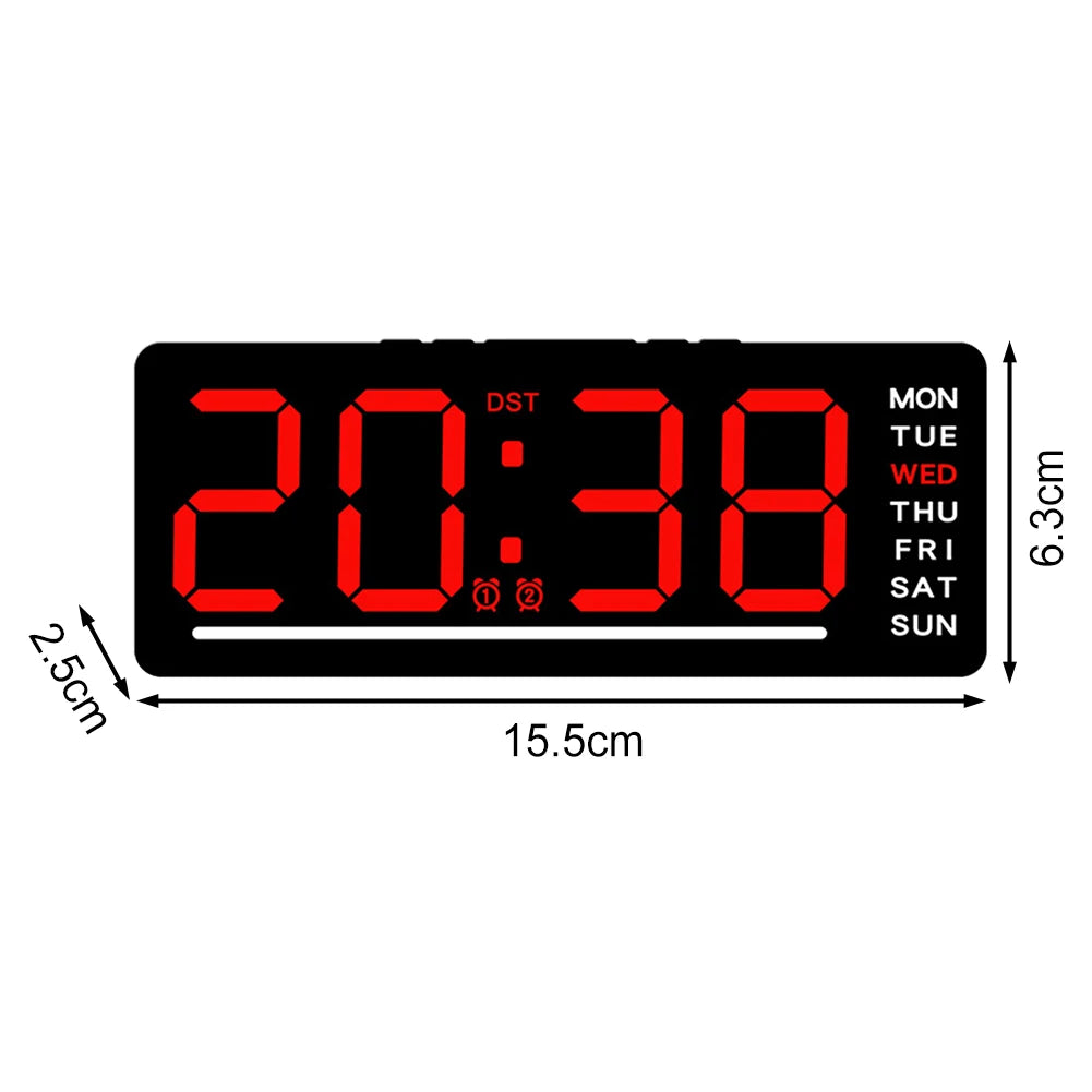 Silent Digital Alarm Clock for Babies,LED Bedside Clock with Night Light Multiple Functions | Adjustable Tone Volume