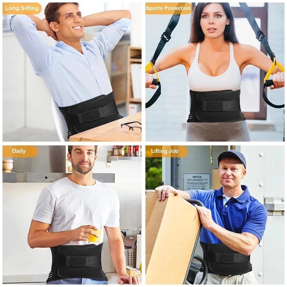 Back Waist Lumbar Support Belt Orthopedic Brace Posture Men Women Corset Spine Decompression for Waist Traine Tighten Abdomen