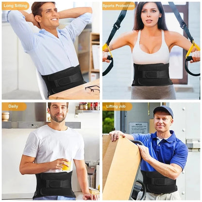 Back Waist Lumbar Support Belt Orthopedic Brace Posture Men Women Corset Spine Decompression for Waist Traine Tighten Abdomen