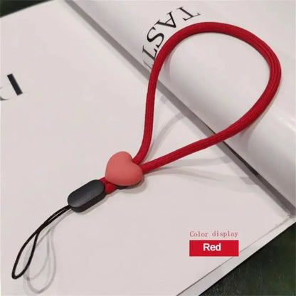 love Mobile Phone Phone Strap New Colorful Adjustable Elastic Mobile Phone Lanyard Short Wrist Strap Phone