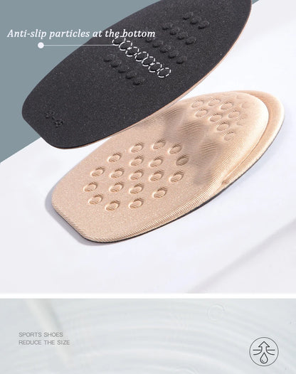 Half Insoles for Shoes Inserts Forefoot Insert Non-slip Sole Cushion Reduce Shoe Size Filler High Heels Pain Relief Shoe Pads