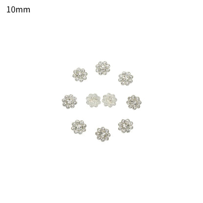 10 PCs 15/20/25MM Round Metal Rhinestone Buttons for Clothing DIY Sewing Accessories Wholesale Luxury Fashion Apparel Decoration