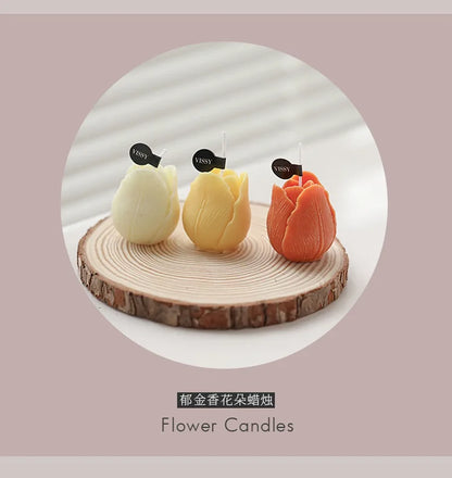 Tulip Scented Candles Gifts Handmade Birthday Gifts Decorative Ornaments Flower Shaped Candles