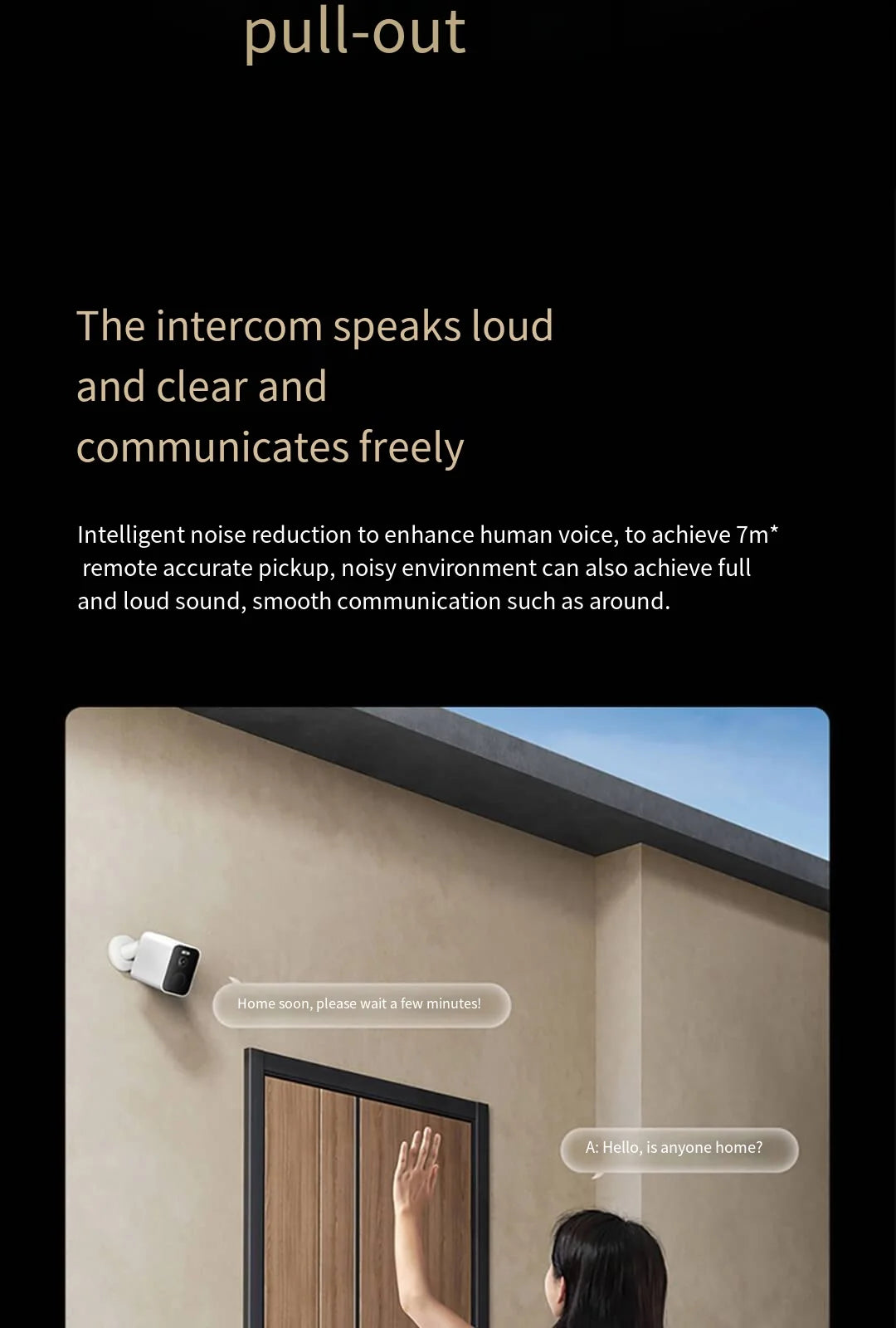 Xiaomi Mijia APP IP67 Waterproof 10000mah Battery Smart Outdoor IP Camera 2.5k HD  Wireless Security Infrared Night Vision Cam