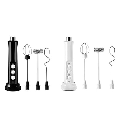 Handheld Egg Beater Mixer Drink Blender with 3 Modes 3 Whisk USB Charger Bubble Maker Coffee Foamer USB Electric Milk Frother
