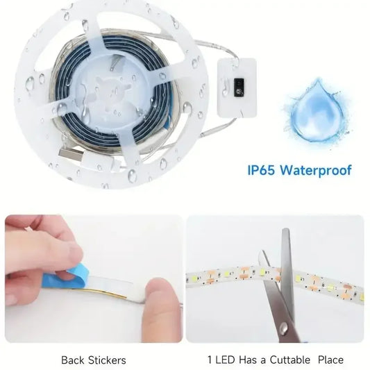 LED Strip Lights Christmas Fantasy Decoration Backlight Lamp IP65 Waterproof USB 2835 5V for Bedroom Kitchen Wardrobe Lights