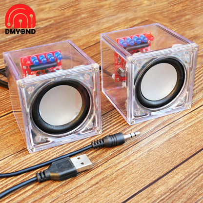 Portable BL Speaker Production Kit Electronic DIY Parts Transparent Speaker Parts Welding Training Accessories Audio Parts DIY