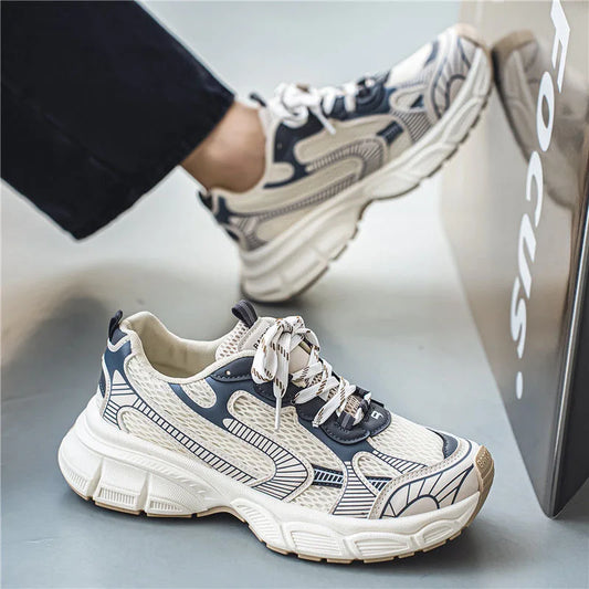 Sneakers Women Trends  Platform Shoes Lightweight Outdoor Sports Shoes Breathable Running Shoes Lace Up Casual