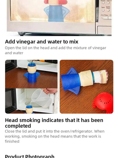 Microwave Cleaner Refrigerator Cleaning Deodorization Creative Shape Spray Type To Remove The Smell Of Kitchen Gadgets