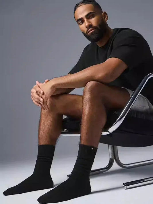 Sports Socks Men's and Women's Are Soft Breathable Knitted Versatile for Sports Super Thick and Stackable Basketball Socks