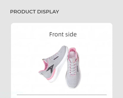 The women's walking shoes have a soft and slip-resistant sole making them perfect for stylish runners.Breathable and comfortable