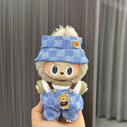 Labubu Doll Costume Set 15-17cm Cartoon Cute Dressing Up, Climbing Clothes Skirt Labubu Costume Accessories Replacement Props