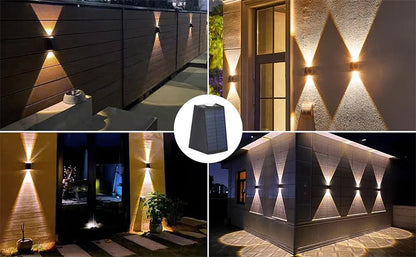 LED Solar Lights Outdoor Solar Powered Wall Lamp Waterproof Outdoor Garden Decorations Sunlight for Street Balcony Villa Lamp