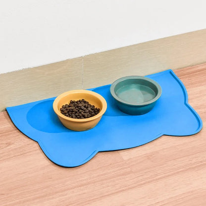 Silicone Pet Feeding Dog Cat Bowl Food Mat Non-Stick Waterproof Pet Food Feeding Pad Puppy Feeder Tray Water Cushion Placemat
