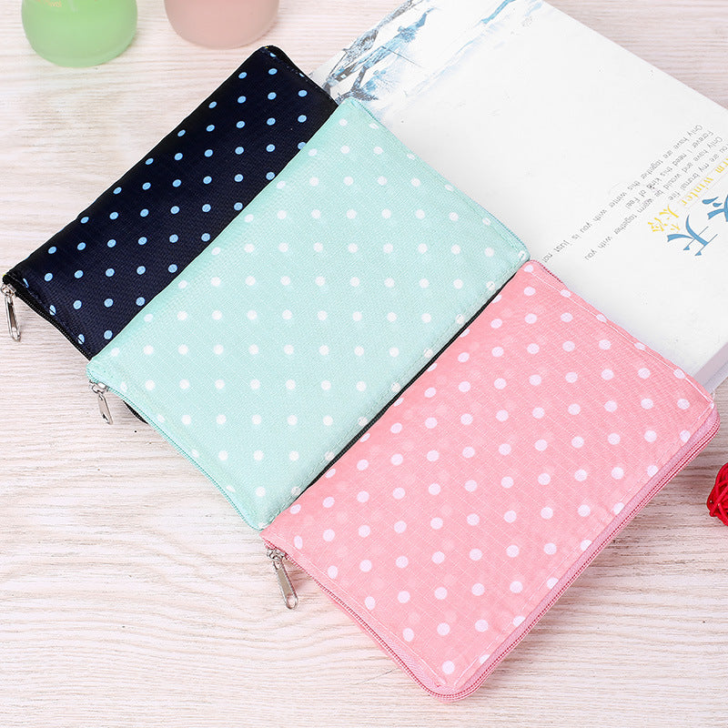 Waterproof Printing Reusable Shopping Bag Tote Bags Fashion Eco Friendly Shopping Bag Foldable Zipper Women's Handbags