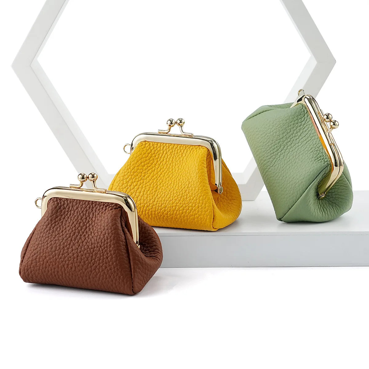 Women Wallets RFID Blocking Bank Card Purse Cowhide Leather Card Holder Mini Credit Coin Case Compact EDC Wallet