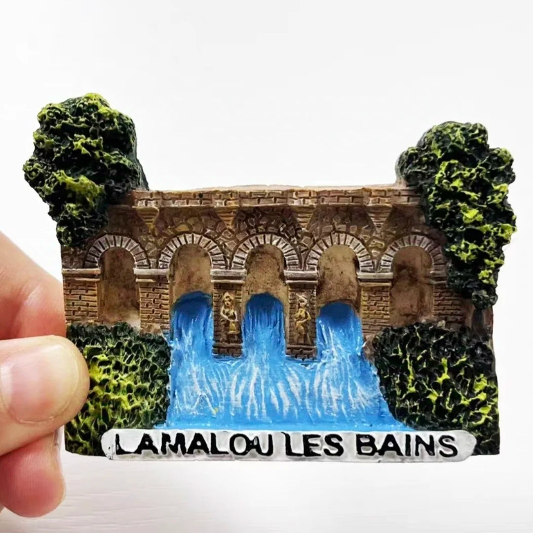 Europe France Lyon Strasbourg Marseille Resin 3D Fridge Magnets Tourism Souvenir Refrigerator Sticker