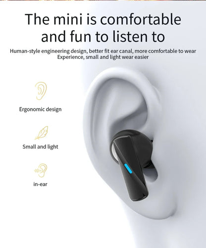 Earbuds True Wireless Earphone Noise Cancelling Update Bluetooth 5.3 Headset HD Music Headphone In-Ear Handsfree With Mic