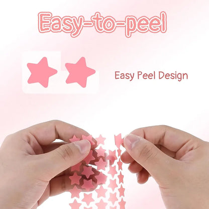40pcs Colorful PE Pimple Patches Cute Star Shaped Cover Sticker Invisible Pimple Cover Removal Pimple Patch Skin Care