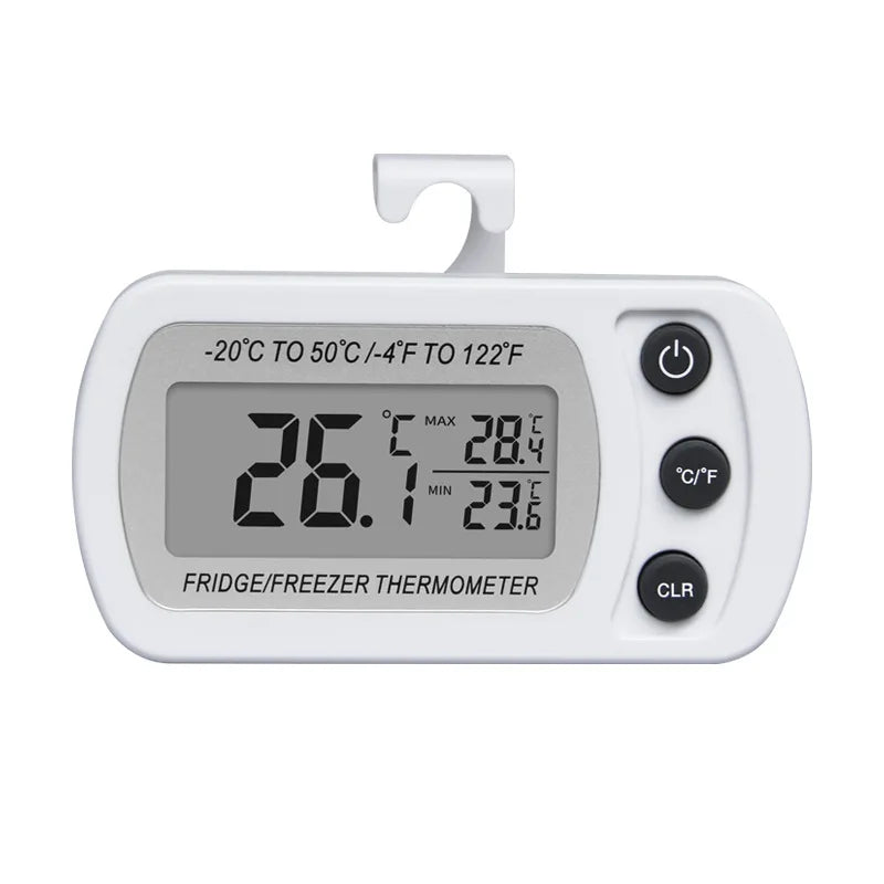 Electronic Digital Refrigerator Thermometer LCD Screen Fridge Freezer Temperature With High & Low -20°C To 50°C Anti-humidity