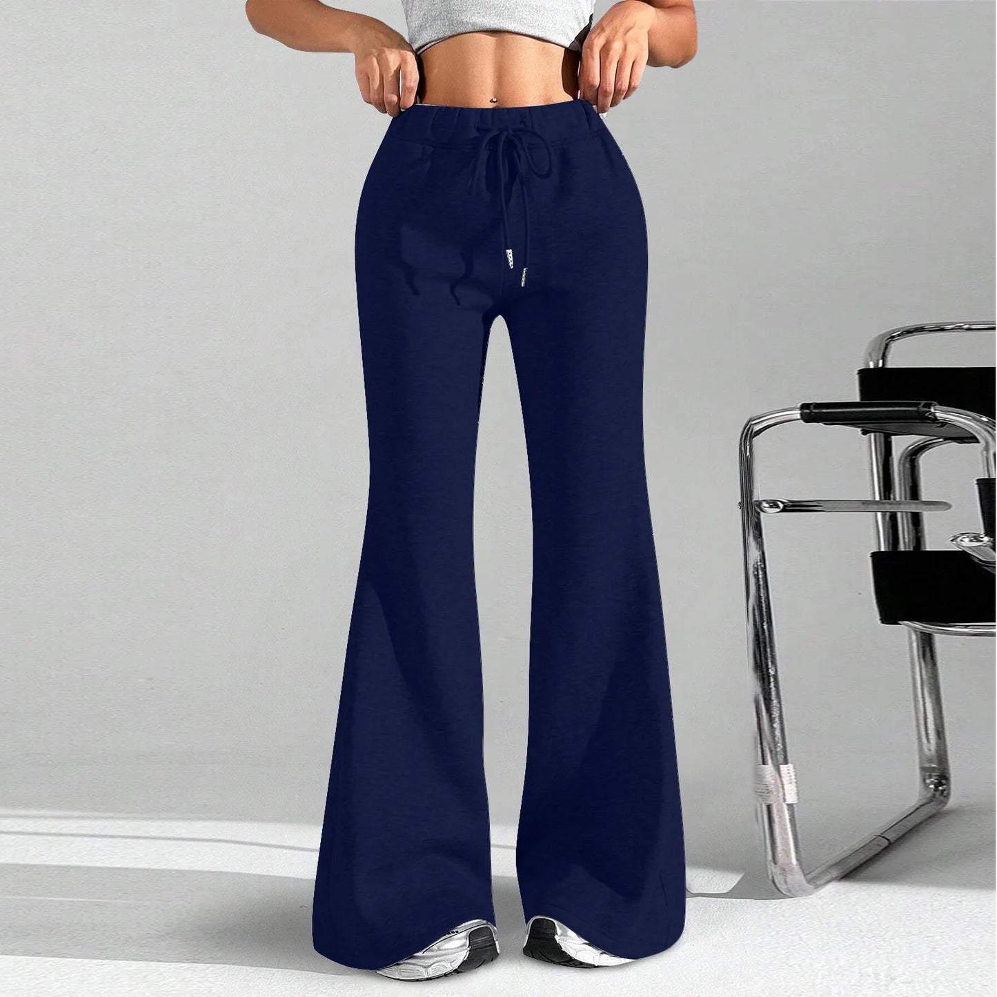 Clothes For Woman Leisure Flares Home Pant Bell-Bottoms Pants Woman Tracksuit Female Sport Trousers Solid Color Pantalones Mujer