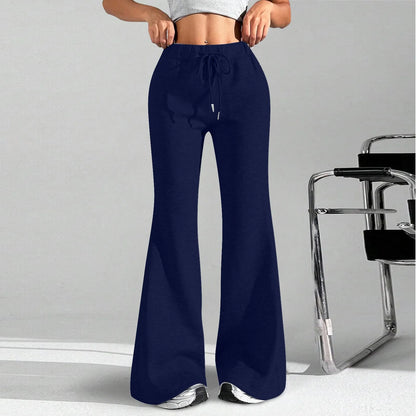 Clothes For Woman Leisure Flares Home Pant Bell-Bottoms Pants Woman Tracksuit Female Sport Trousers Solid Color Pantalones Mujer