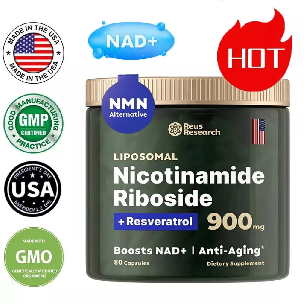 NAD+ Supplements for Anti-Aging Energy Focus and Nicotinamide Riboside Resveratrol