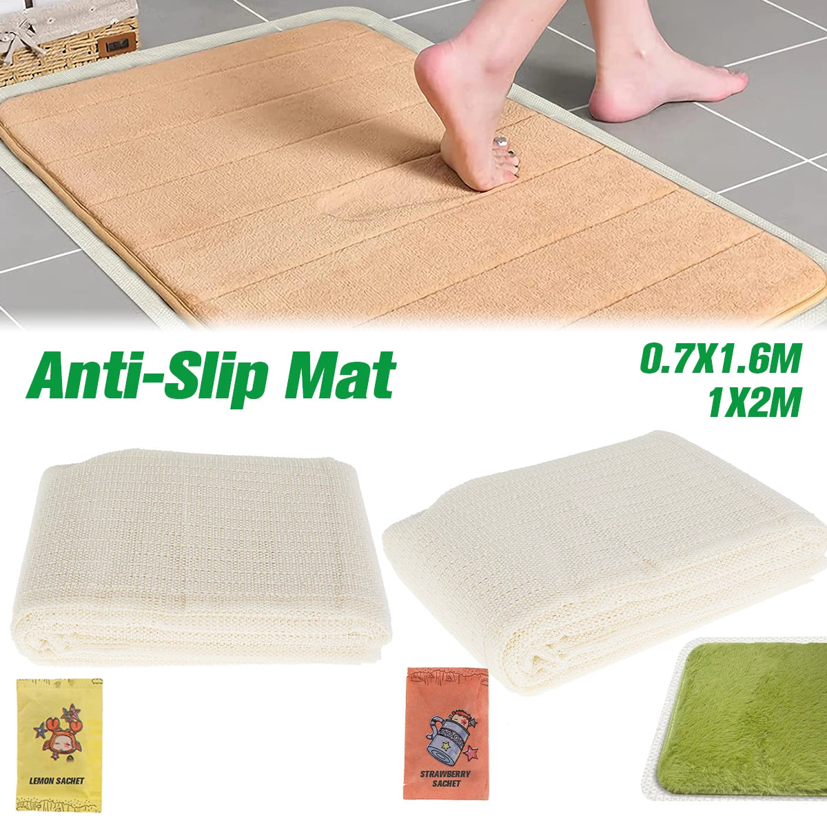 Non-Slip Carpet Underlay Rug Gripper Anti Slip Underlay Multi Purpose Liner Non Slip Mat Mesh for Hard Floors Cushions
