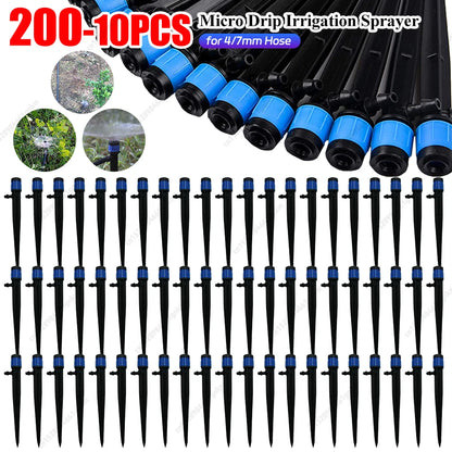 360° Adjustable Sprinkler Nozzles Garden Irrigation Watering System Agriculture Ground Automatic Watering System for Greenhouse