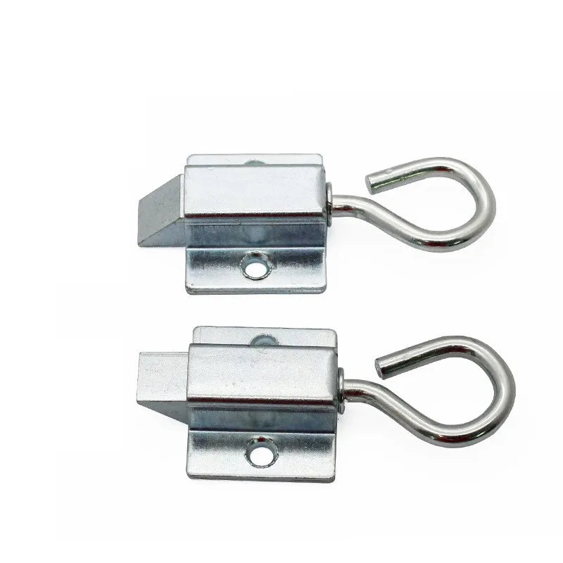 Window Gate Security Pull Ring Spring Bounce Door Bolt Anti-theft  Latch Lock Carbon Steel Retractable Hasp Industrial Hardware