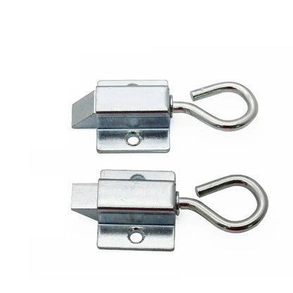 Window Gate Security Pull Ring Spring Bounce Door Bolt Anti-theft  Latch Lock Carbon Steel Retractable Hasp Industrial Hardware