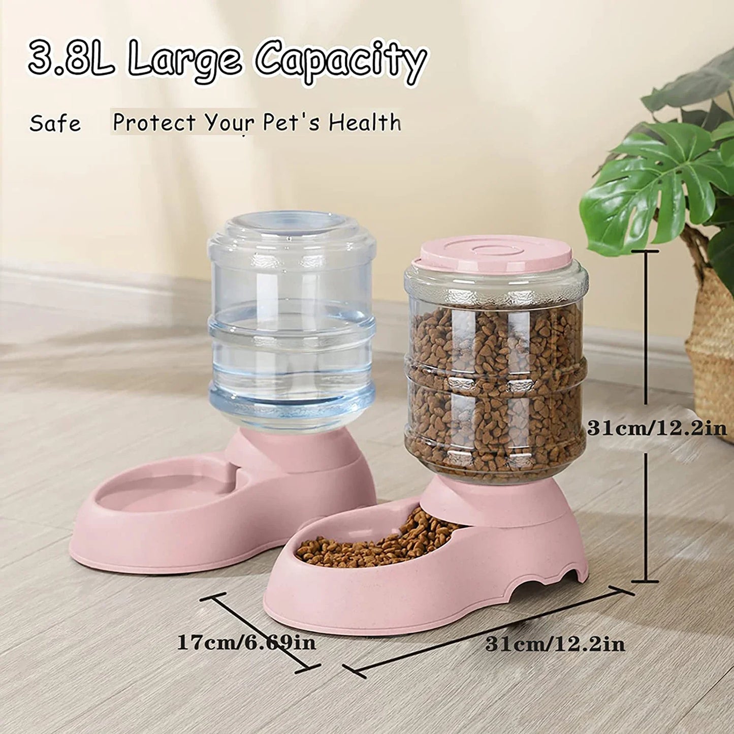 Automatic Water Dispenser Large Capacity Pet Feeder Small Dog Food Bowl  Cat Feeder Drinking Bowl Pet Feeding Drinker Water Bowl