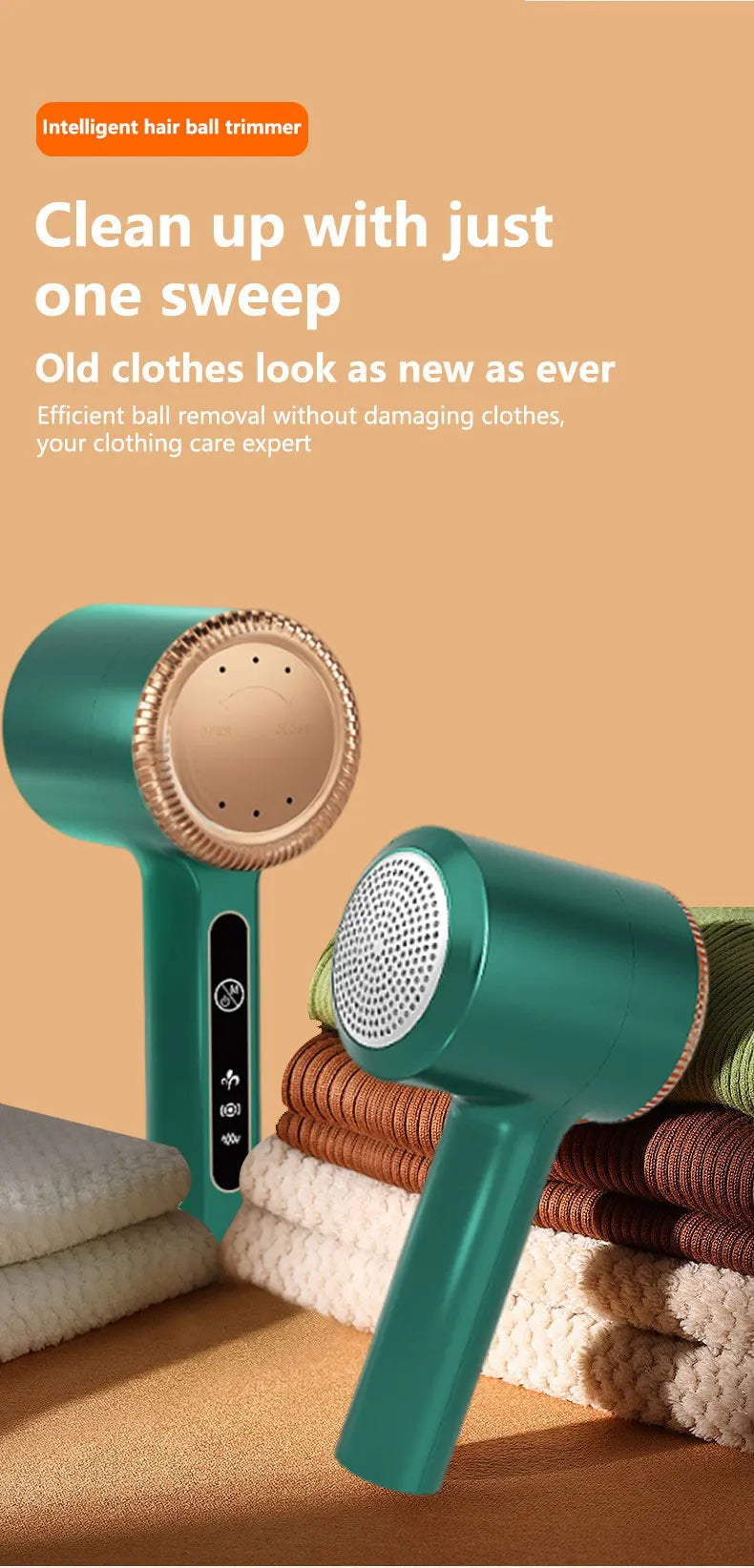 Lint Remover For Clothing Fuzz Pellets Clothes Sweater Fabric Shaver Electric Fluff Lint Removers Rechargeable Hair Ball Trimmer