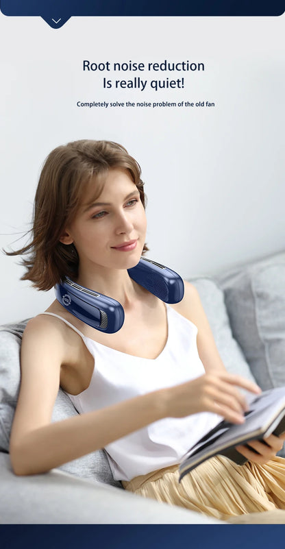 Xiaomi Portable Neck Fan Smart Digital Display Power Ventilador Rechargeable Outdoor Bladeless Silent Electric Neck Fan Cooler