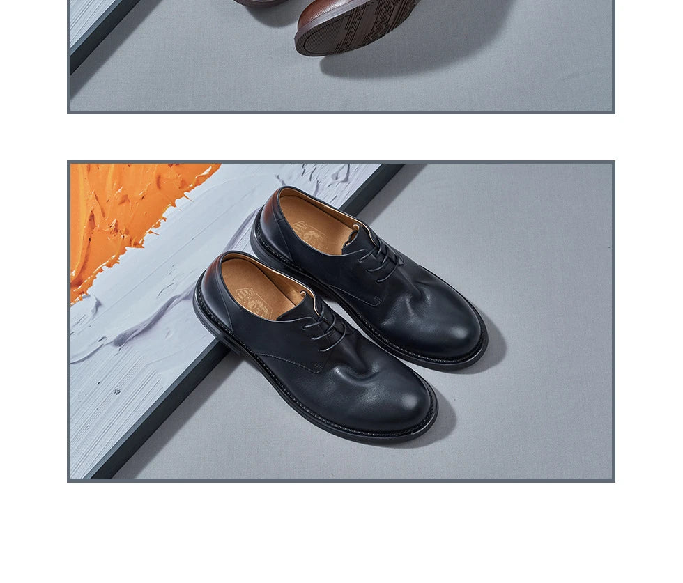 Soft Leather Mens Dress Shoes Luxury Genuine Leather 2025 Summer New Fashion Comfortable Handmade Designer Casual Business Shoes