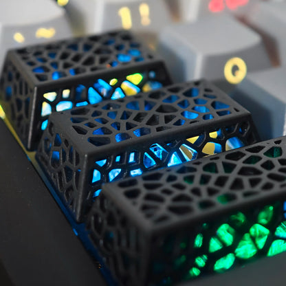 Novelty Artisan Keycap Resin Bird Nest Shine Through Keycaps For Cherry MX Mechanical Gaming Keyboard