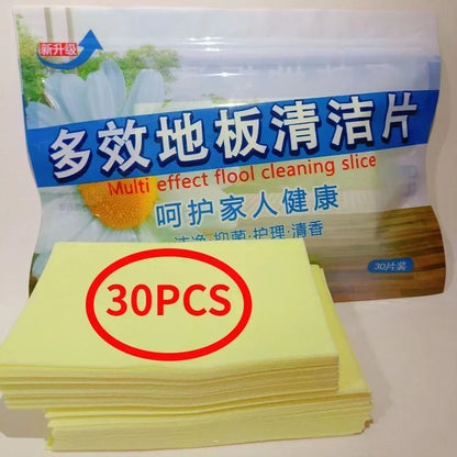 50/30Pcs Multifunctional Household Fragrance Floor Decontamination and Brightening Floor Tile Cleaning Tool Floor Cleaning Sheet