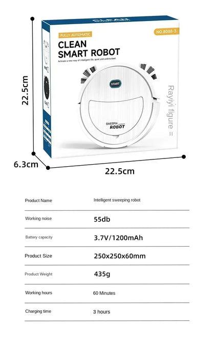 Intelligent Robot Cleaner USB Three in One Sweeping and Mopping Robot Cleaner Kitchen Robots Electric Floor Mop Home Appliance